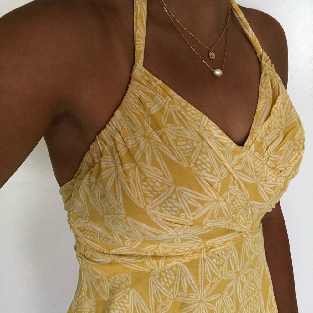 ANTHROPOLOGIE yellow summer top